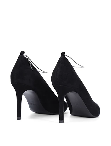 Женские туфли MiaMay велюровые черные - фото 4 - Miraton