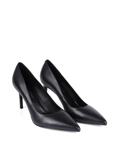 Женские туфли Mia May кожаные черные - фото 3 - Miraton