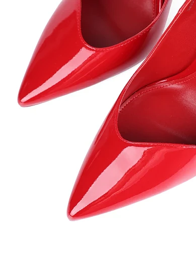 Женские туфли Mia May лаковые красные - фото 5 - Miraton