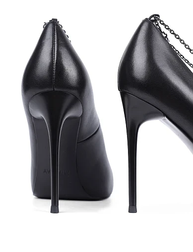 Женские туфли MiaMay кожаные черные - фото 2 - Miraton