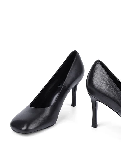 Женские туфли MIRATON кожаные черные - фото 2 - Miraton