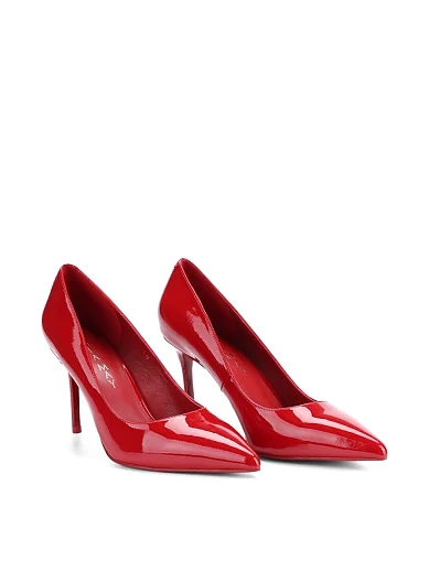 Жіночі туфлі човники MiaMay лакові червоні(MP885-1-5) - фото 3 - Miraton