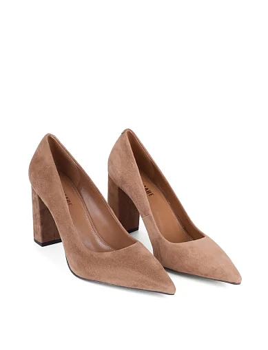 Жіночі туфлі Attizzare велюрові бежеві(MP936-3-7) - фото 3 - Miraton