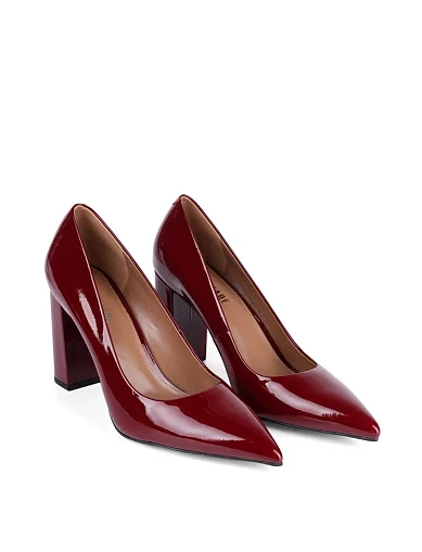 Женские туфли Attizzare лаковые бордовые - фото 3 - Miraton