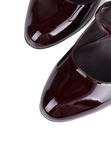 Жіночі туфлі Attizzare лакові бордові(JR1003A-1) - фото 5 - Miraton