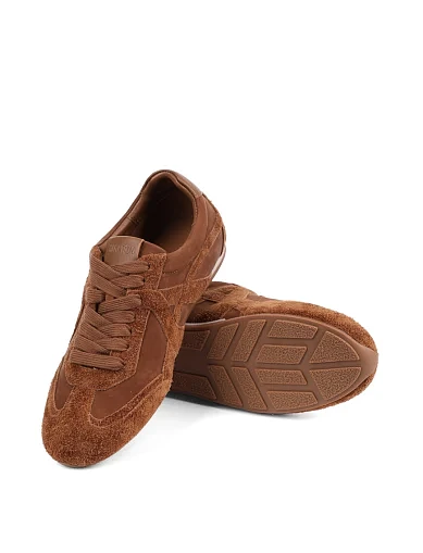 Женские кроссовки MIRATON велюровые коричневые - фото 2 - Miraton