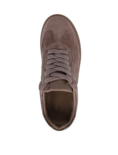 Женские кеды MIRATON велюровые бежевые - фото 2 - Miraton