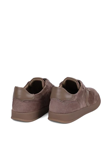 Женские кеды MIRATON велюровые бежевые - фото 4 - Miraton