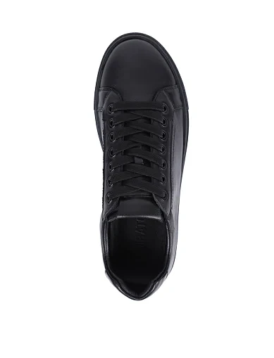 Женские кеды MIRATON кожаные черные - фото 5 - Miraton