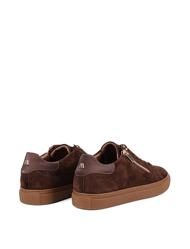 Женские кеды MIRATON велюровые коричневые - фото 4 - Miraton