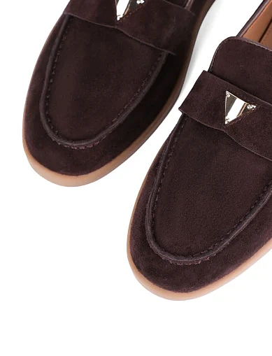 Жіночі сліпери Attizzare велюрові коричневі(202-3104-13) - фото 5 - Miraton