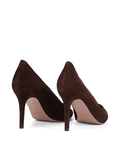 Жіночі туфлі Mia May велюрові коричневі(203-24112-01-11) - фото 4 - Miraton