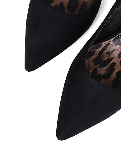 Женские туфли Mia May велюровые черные - фото 5 - Miraton