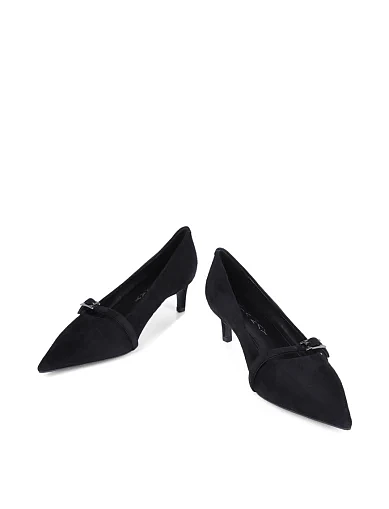 Жіночі туфлі Mia May велюрові чорні(203-24118-53-1) - фото 2 - Miraton