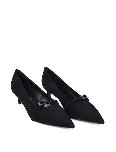 Жіночі туфлі Mia May велюрові чорні(203-24118-53-1) - фото 3 - Miraton