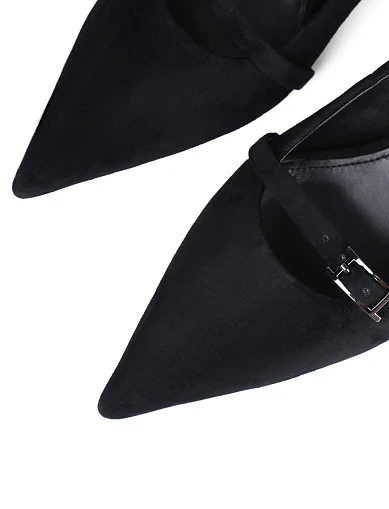 Жіночі туфлі Mia May велюрові чорні(203-24118-53-1) - фото 5 - Miraton