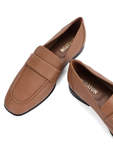 Жіночі сліпери MIRATON шкіряні бежеві(203-24205-06-1) - фото 5 - Miraton