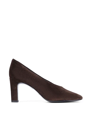 Женские туфли MIRATON велюровые коричневые - фото 1 - Miraton