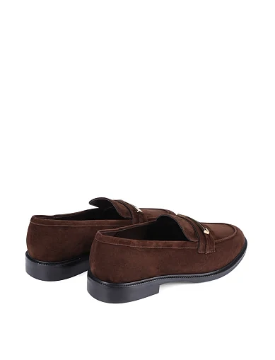 Жіночі туфлі MIRATON велюрові коричневі(203-25112-51-2) - фото 4 - Miraton