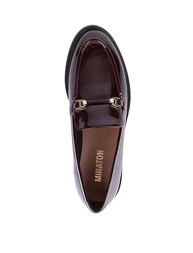 Жіночі туфлі MIRATON лакові бордові(203-25112-53-2) - фото 2 - Miraton