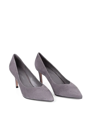 Жіночі туфлі Mia May велюрові сірі(203-3104-225-2) - фото 3 - Miraton