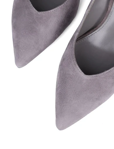 Жіночі туфлі Mia May велюрові сірі(203-3104-225-2) - фото 5 - Miraton