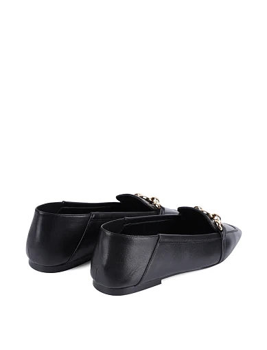 Жіночі сліпери MIRATON шкіряні чорні(206-25103-603-1) - фото 4 - Miraton