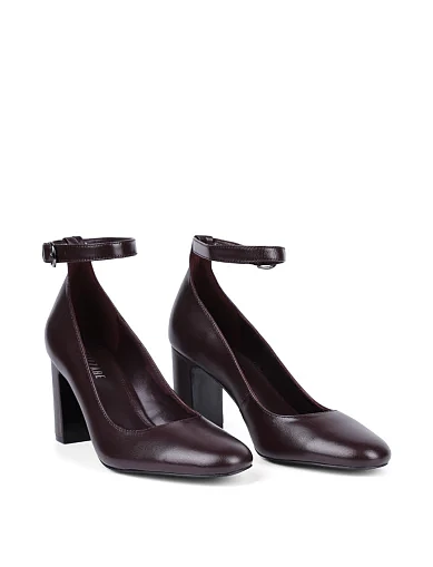 Женские туфли Attizzare кожаные бордовые - фото 3 - Miraton