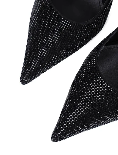 Женские туфли Mia May велюровые черные - фото 5 - Miraton