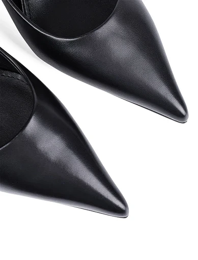 Женские туфли Mia May кожаные черные - фото 5 - Miraton