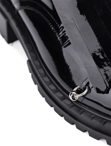 Женские туфли MIRATON из наплака черные - фото 5 - Miraton