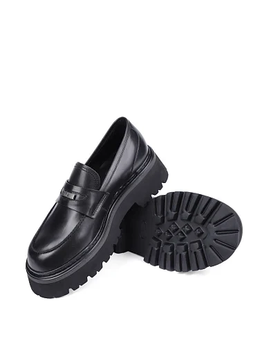 Женские туфли MIRATON кожаные черные - фото 2 - Miraton