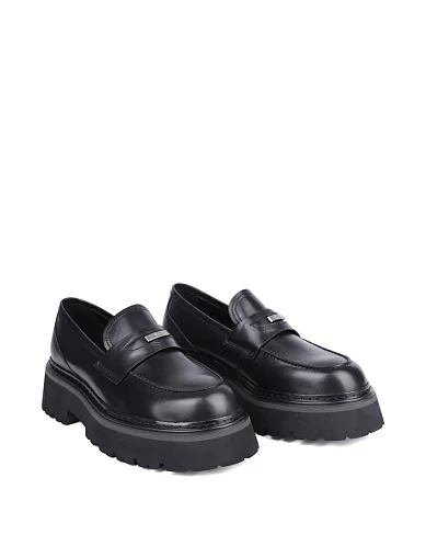 Женские туфли MIRATON кожаные черные - фото 3 - Miraton