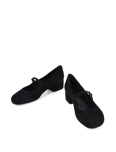 Женские туфли MIRATON велюровые черные - фото 2 - Miraton