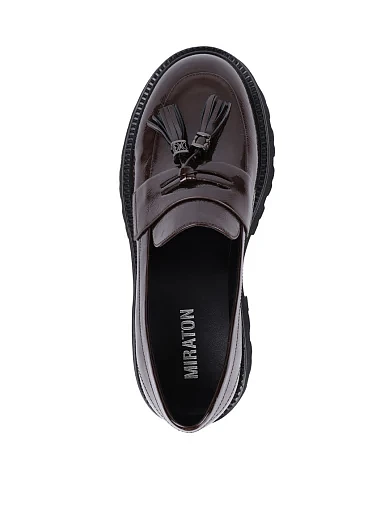 Жіночі туфлі MIRATON з наплаку сірі(581A-23-H168) - фото 2 - Miraton