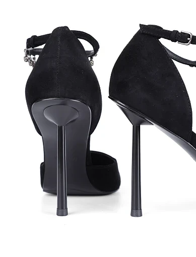 Женские туфли Mia May велюровые черные - фото 2 - Miraton