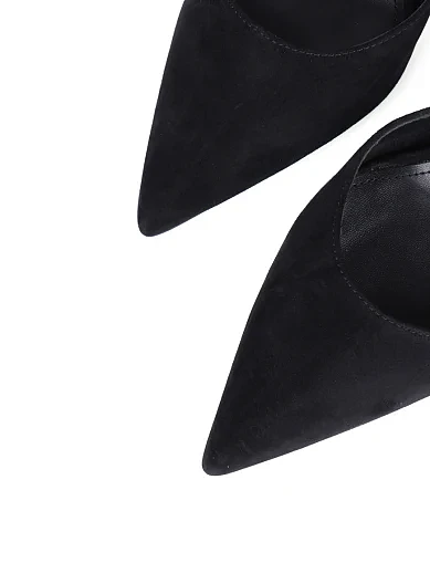 Женские туфли Mia May велюровые черные - фото 5 - Miraton