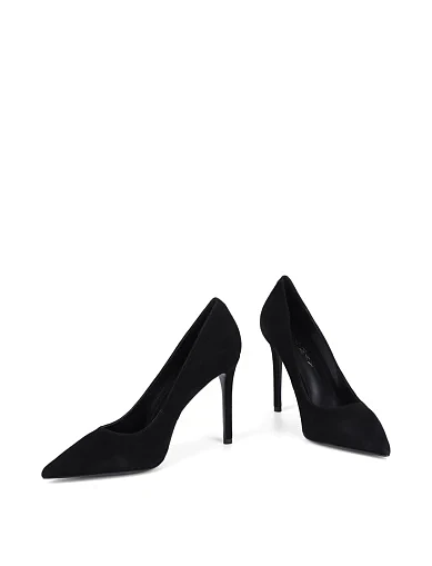 Жіночі туфлі Mia May велюрові чорні(819L-G06-C49) - фото 2 - Miraton