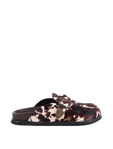 Жіночі мюлі MIRATON шкіряні різнокольорові(24011-03-01) - фото 1 - Miraton