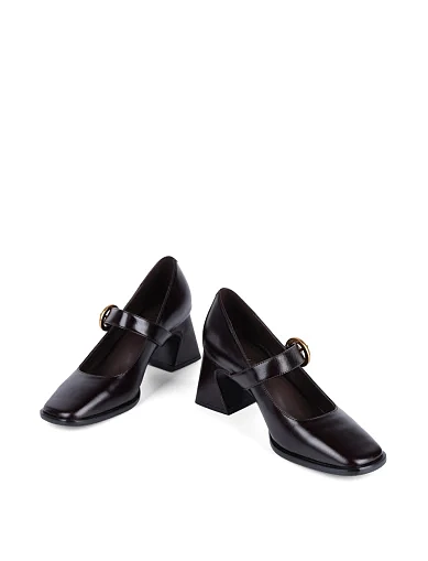 Жіночі туфлі MIRATON шкіряні бордові(8009-A-2) - фото 3 - Miraton