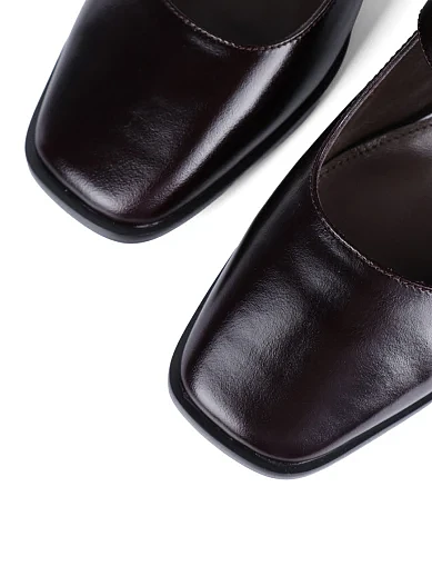 Жіночі туфлі MIRATON шкіряні бордові(8009-A-2) - фото 6 - Miraton