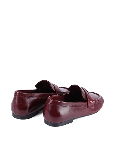 Жіночі сліпери MIRATON шкіряні бордові(G24279-27) - фото 5 - Miraton