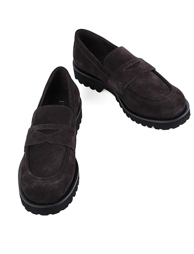 Жіночі туфлі MIRATON велюрові сірі(V25180-3) - фото 2 - Miraton