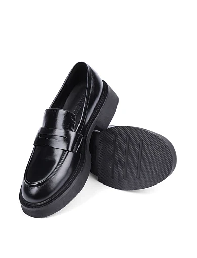 Жіночі туфлі MIRATON шкіряні чорні(JC033-2A) - фото 2 - Miraton