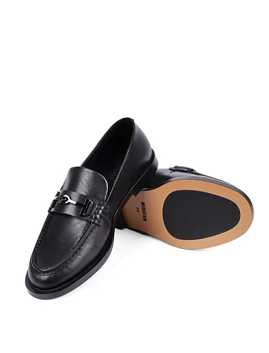 Женские туфли MIRATON кожаные черные - фото 2 - Miraton