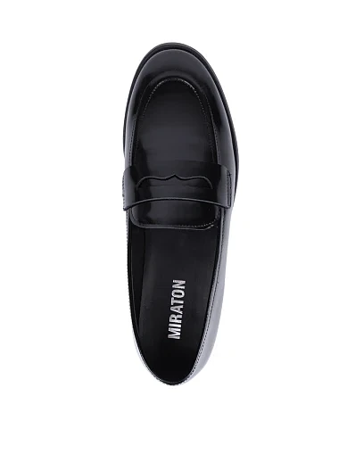 Жіночі туфлі MIRATON з масляної шкіри чорні(JC052-2A) - фото 2 - Miraton
