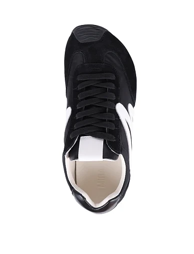 Жіночі кросівки MIRATON шкіряні чорні(L89315) - фото 2 - Miraton