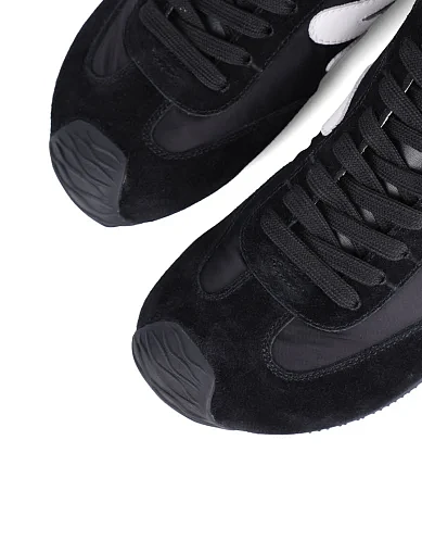 Жіночі кросівки MIRATON шкіряні чорні(L89315) - фото 5 - Miraton