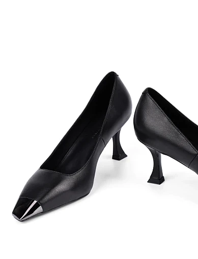 Жіночі туфлі MIRATON шкіряні чорні(S84167-102) - фото 2 - Miraton