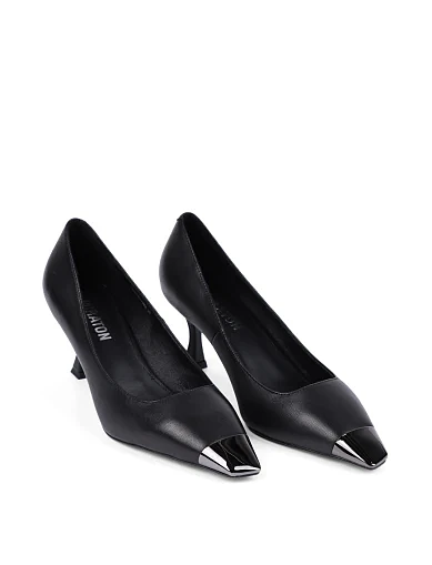 Жіночі туфлі MIRATON шкіряні чорні(S84167-102) - фото 3 - Miraton